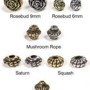 Metalized Plastic Beads - 6mm Mushroom