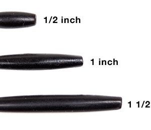 Ultra Thin Horn Black - 1 1/2 inch