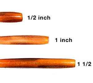 Ultra Thin Horn Amber - 1/2 inch