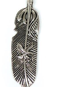 Eagle Cast Feather Pendant