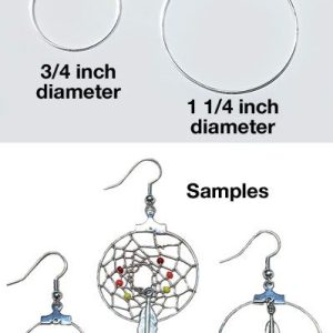 Round Wire Hoops - 1 1/4'' diameter