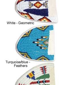 Moc Tops: Turquoise/blue - Feathers