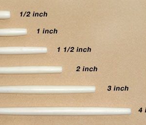 India Real Bone Hairpipe 4''