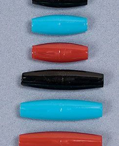 Plastic Hairpipe - Black 4 inch
