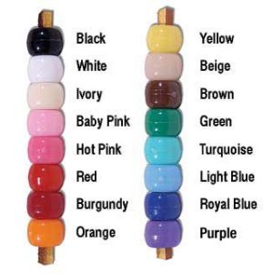 Plastic Opaque Crow Bead