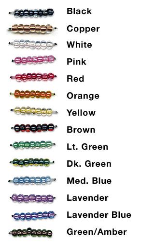 Color Lined Seed Beads - 11