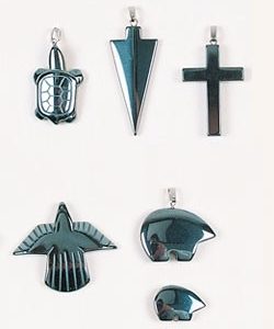 Hematine Pendants - Arrowhead