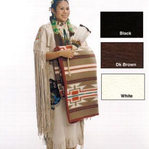White, Black, & Dk Brown Tanned Deer Hide - 10 sf