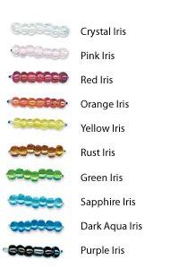 Iris Transparent Seed Beads - Size 11