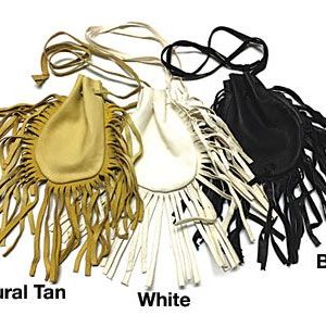 Fringed Leather Pouch