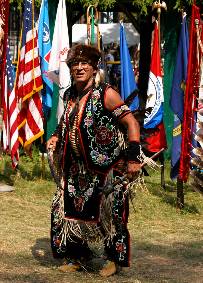 man in native clothing